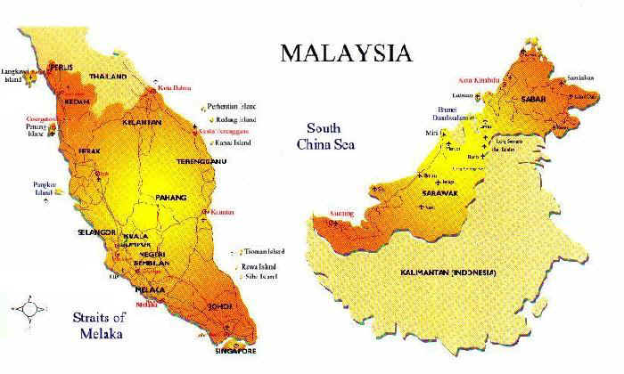 Malaysia Map 